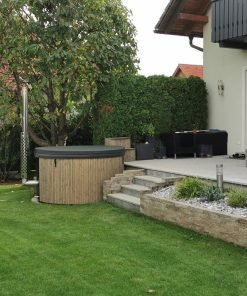 Alternative view of Deluxe stiklo pluošto kubilas su hidromasažo sistema