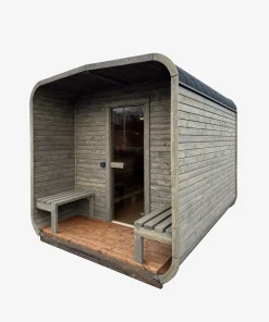 lauko pirtis su terasa