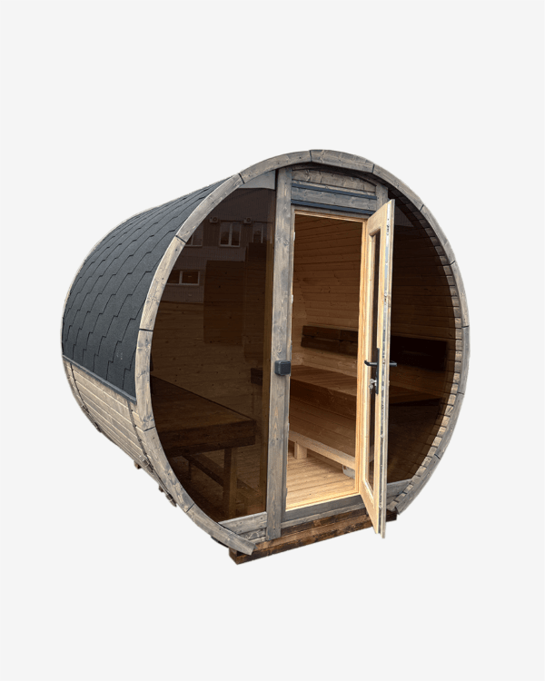 Apvali Barrel pirtis su Bee eye langais