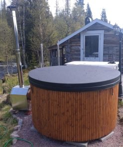 Stiklo pluošto kubilas išorine nerūdijančio plieno krosnele