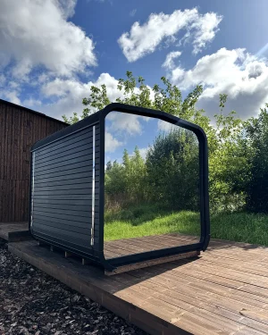 3M Cube lauko pirtis su panoraminiu veidrodiniu langu