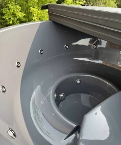 Stiklo pluošto kubilas integruota krosnele