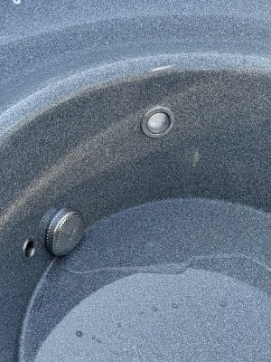 LED lempa 3D Granite stiklo pluošto kubile