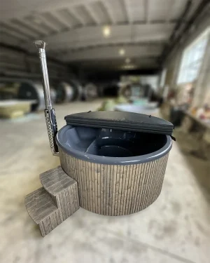 Alternative view of XL lauko kubilas integruota krosnele