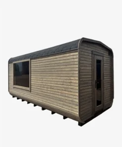 Medinė 5M Cube pirtis su priepirčiu
