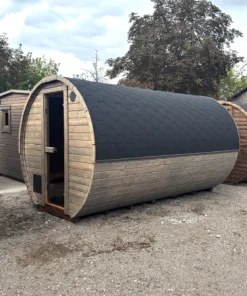 4m Barrel lauko pirtis su priepirčiu. Turime vietoje