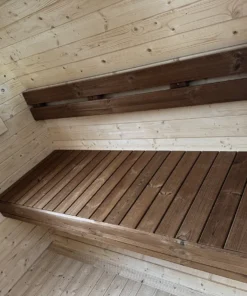 2m Barrel pirtis su LED apšvietimu ir galiniu langu - Image 4