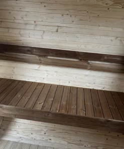 2m Barrel pirtis su LED apšvietimu ir galiniu langu - Image 3