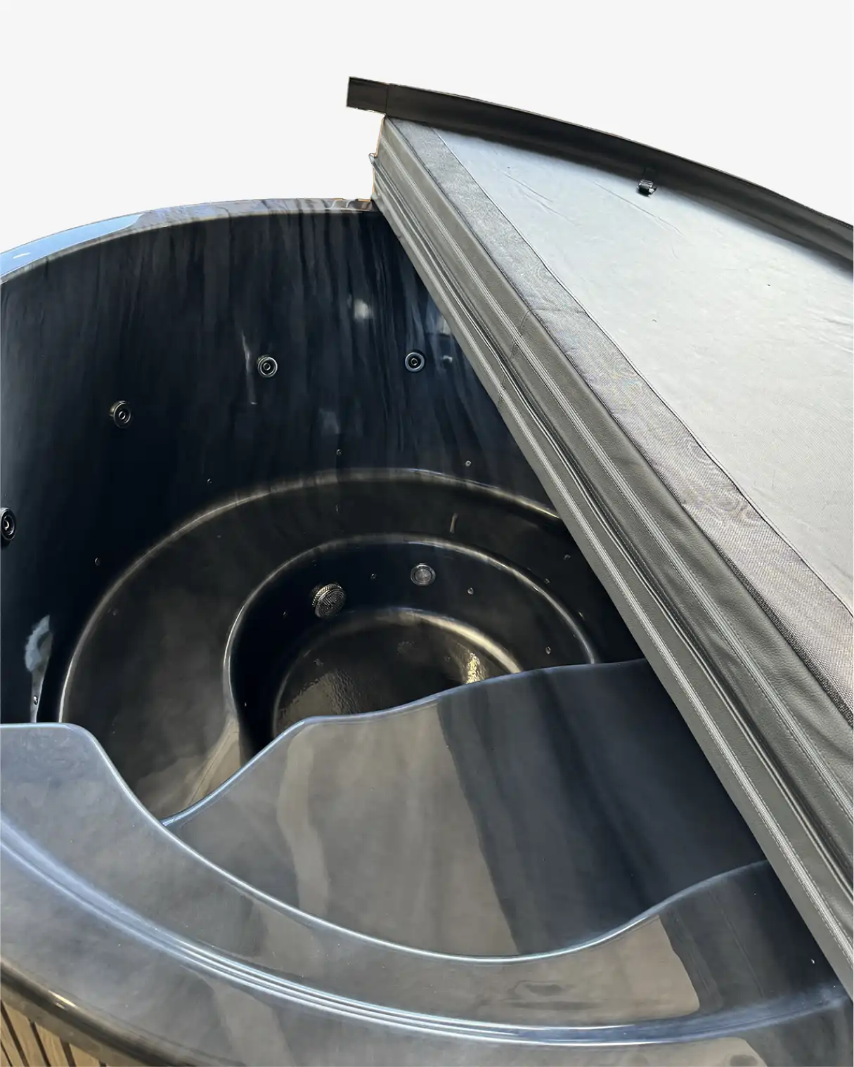 Akrilinis lauko kubilas Black Marble Deluxe - Image 6